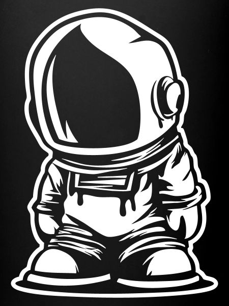 Cartoon style astronaut design