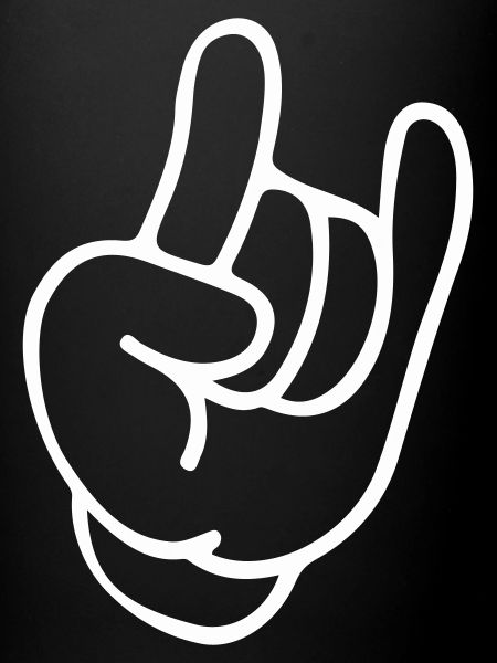 Rockhand Silhouette Motif