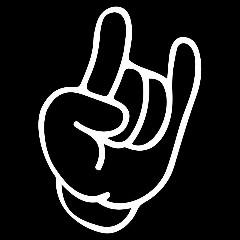 Rockhand Silhouette Motif