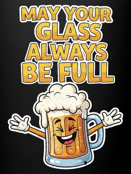 Verre à bière Dicton Motif
