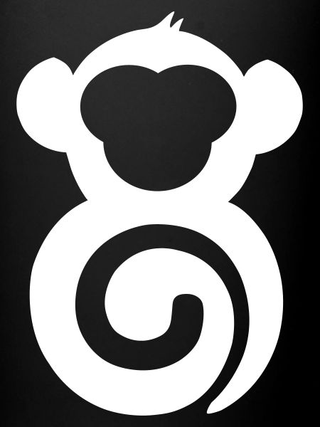 Monkey Spiral Logo Print