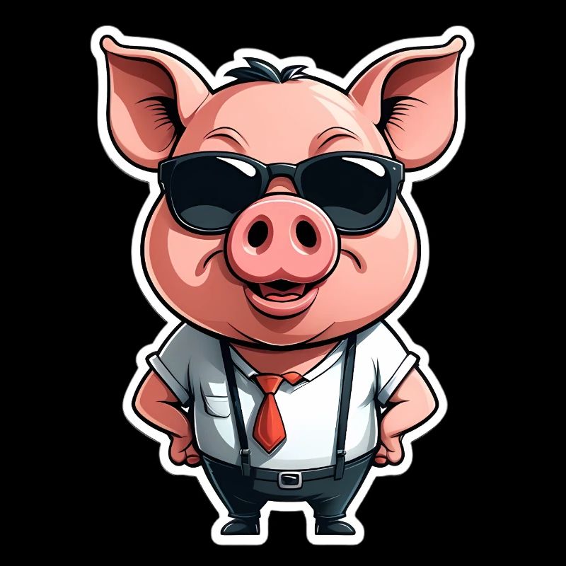 CEO-Sau mit Sonnenbrille