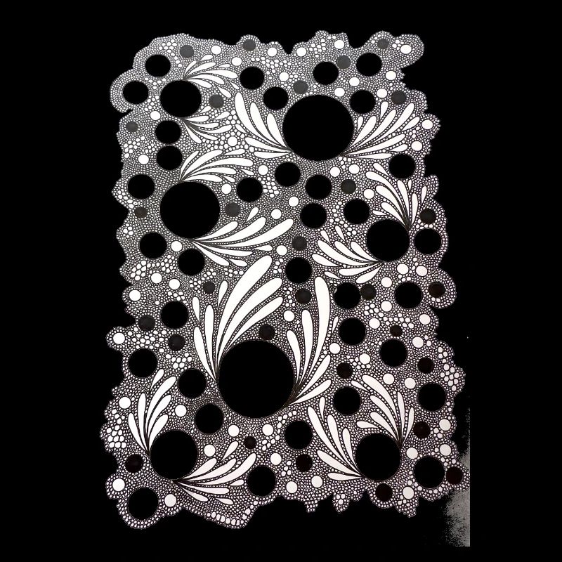 Blattblasen Lace Muster