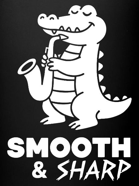 Saxophone Crocodile Retro