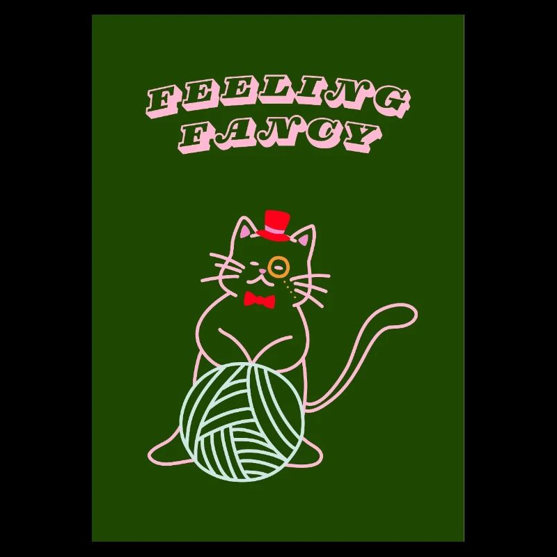 Chat qui se sent chic