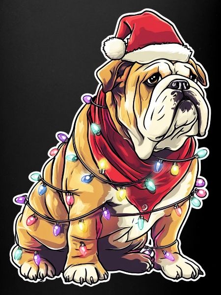 Bouledogue anglais de Noël