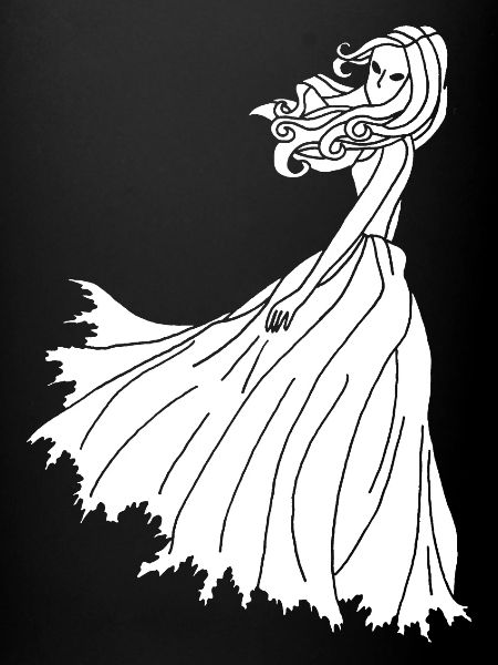 La dame blanche fantomatique