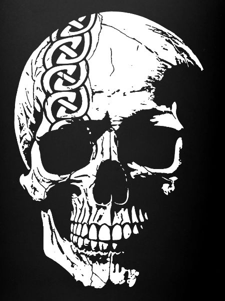 Skull with Celtic knot