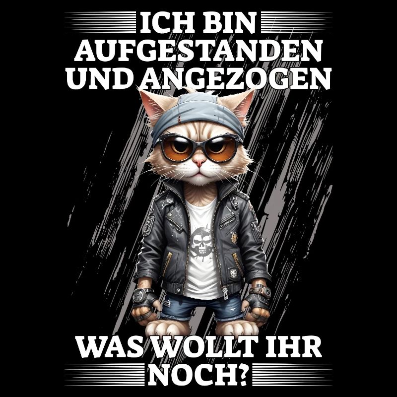 Ich bin aufgestanden und angezogen