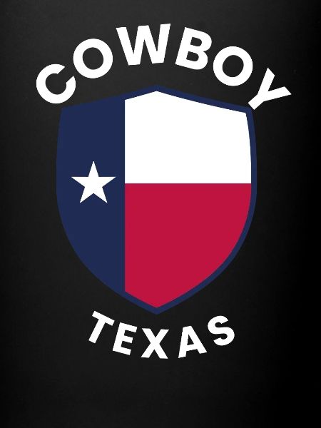 Cowboy Texas Shield Design graphique