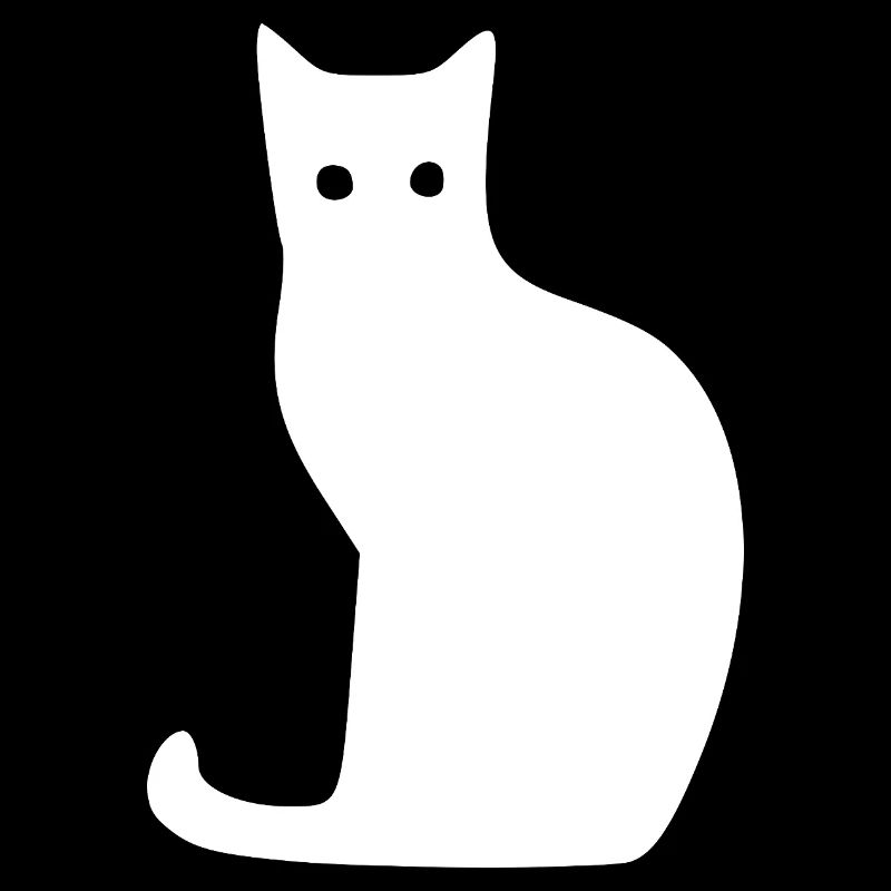 Katze Silhouette Minimal Design Cat Lover Katzen