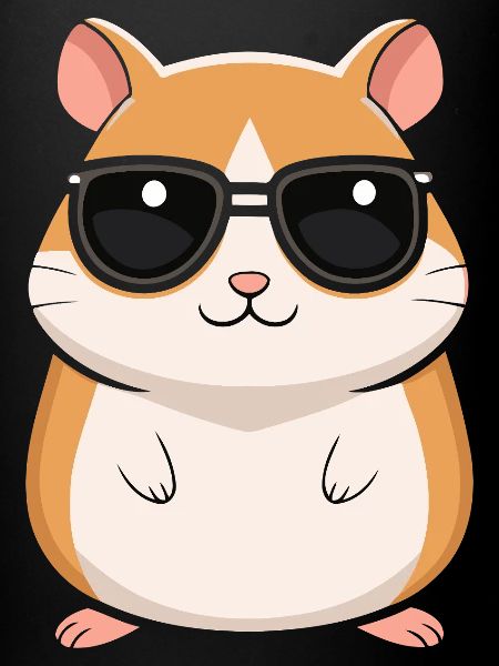 Cool Hamster with Sunglasses