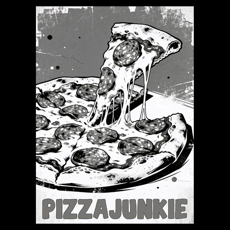 Pizzajunkie Slice Graphic