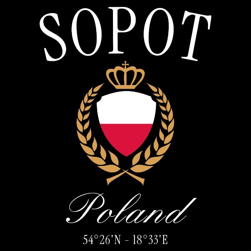 Sopot Polen Wappen Krone – Reise Souvenir
