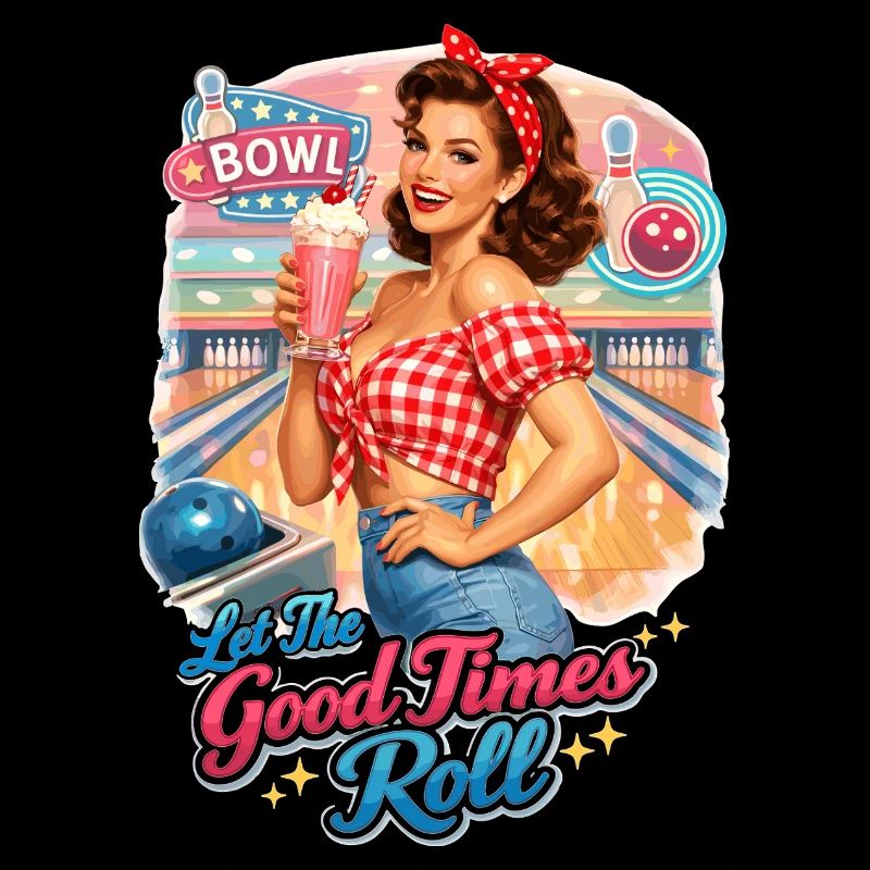 Pin-Up Lady: Let The Good Times Roll Bowling