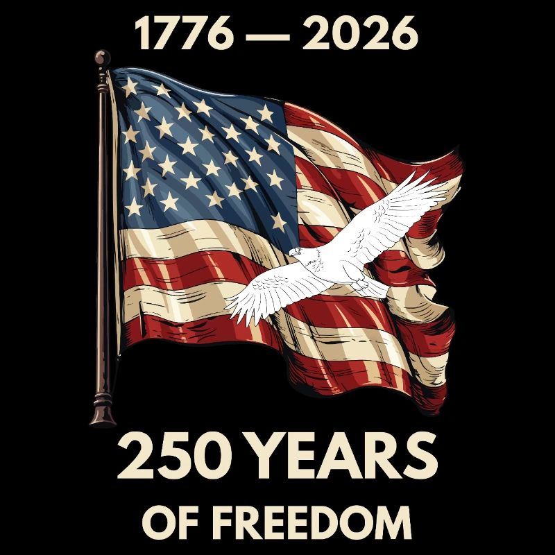 250 ans de liberté USA Eagle Patriotic