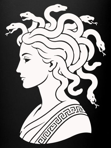 Medusa Head with Snakes