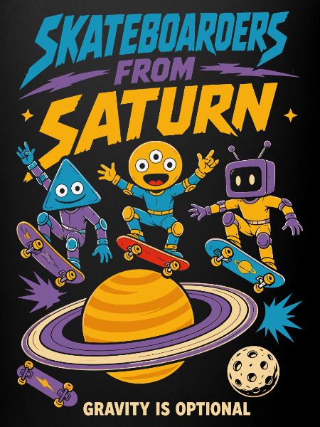 Skateboarder vom Saturn