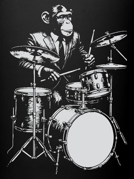 Monkey Jazz Drummer