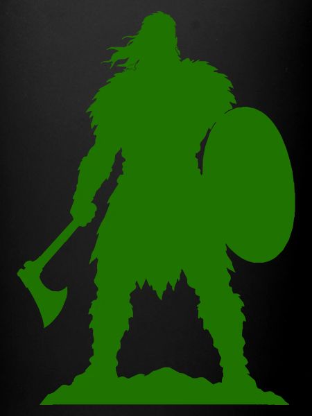 Wikinger Krieger Silhouette