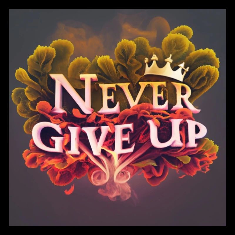 Never give up