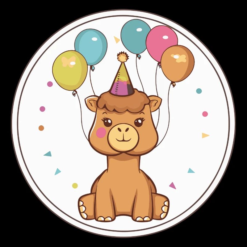 Bébé d’anniversaire de chameau