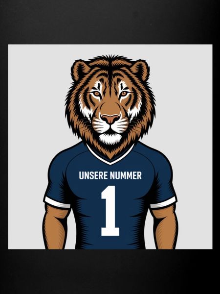 Tiger Mascot Jersey Print
