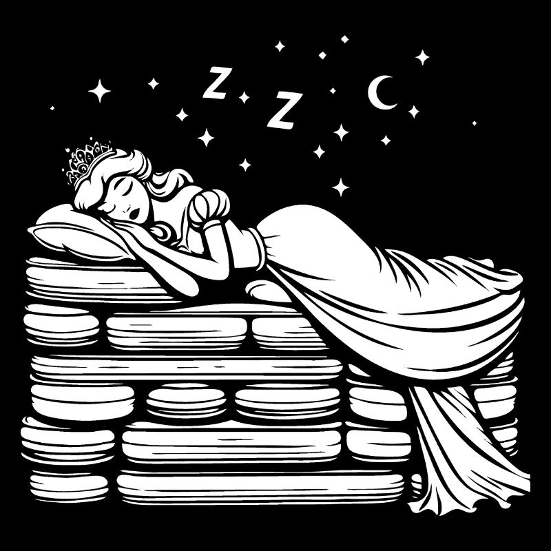 La princesse et le petit pois – Conception de conte de fées