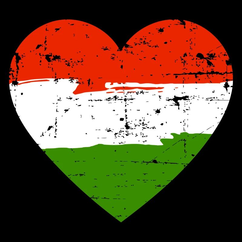 Hungary Heart Flag