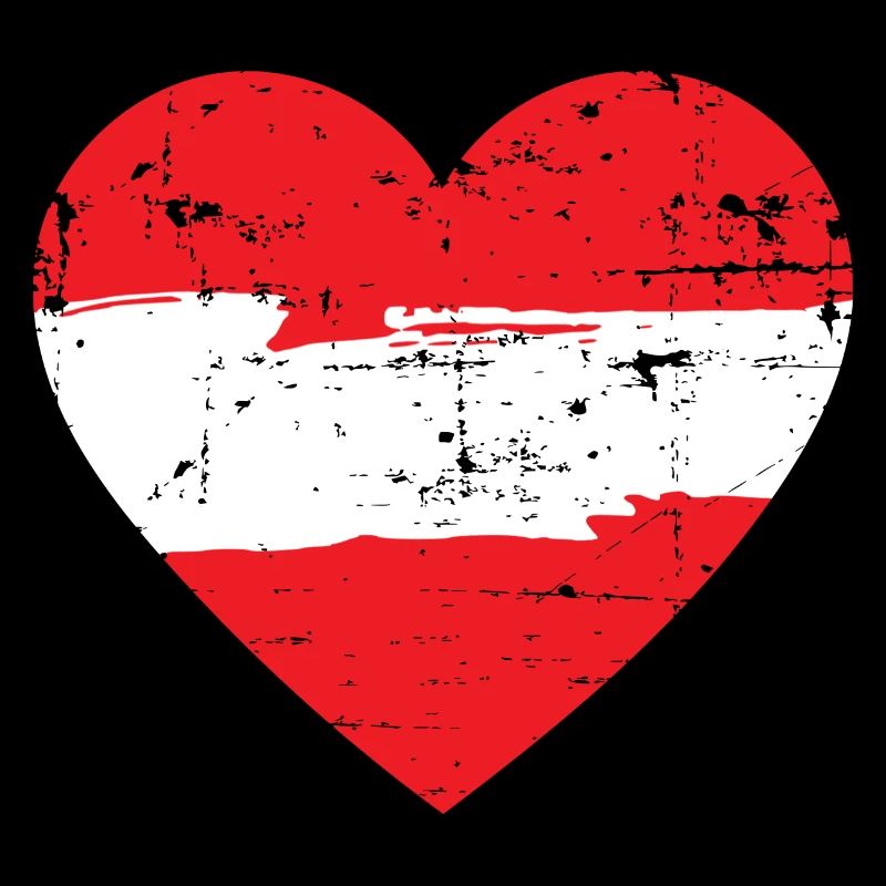 Austria Heart Flag