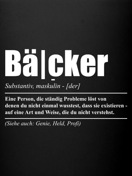 Bäcker Geschenkidee