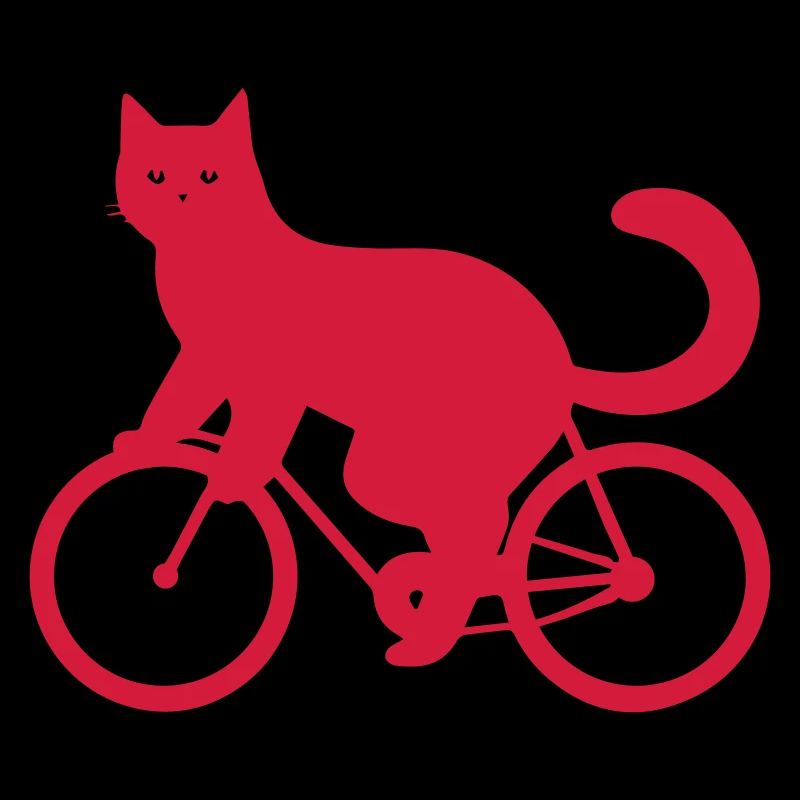 Chat à vélo