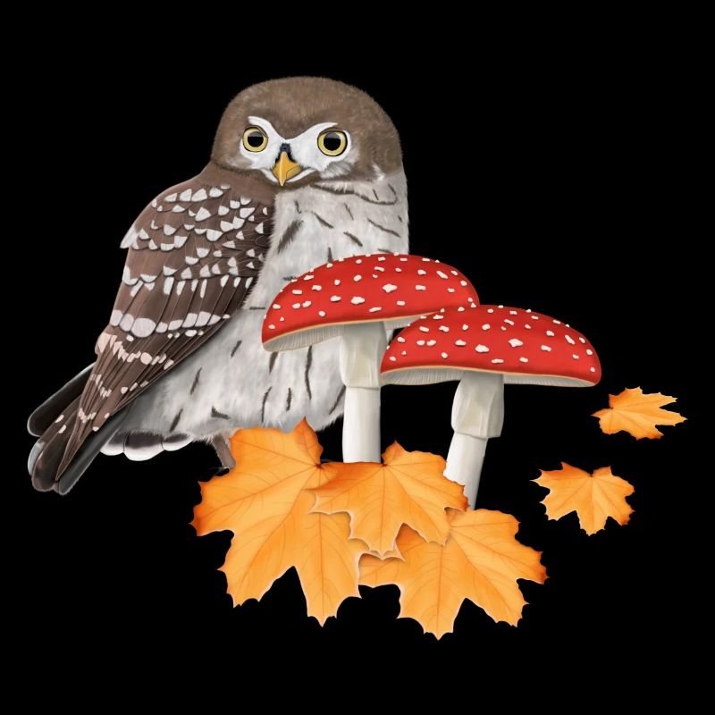 Eule Herbst Vogel Vogelbeobachter Halloween Spooky