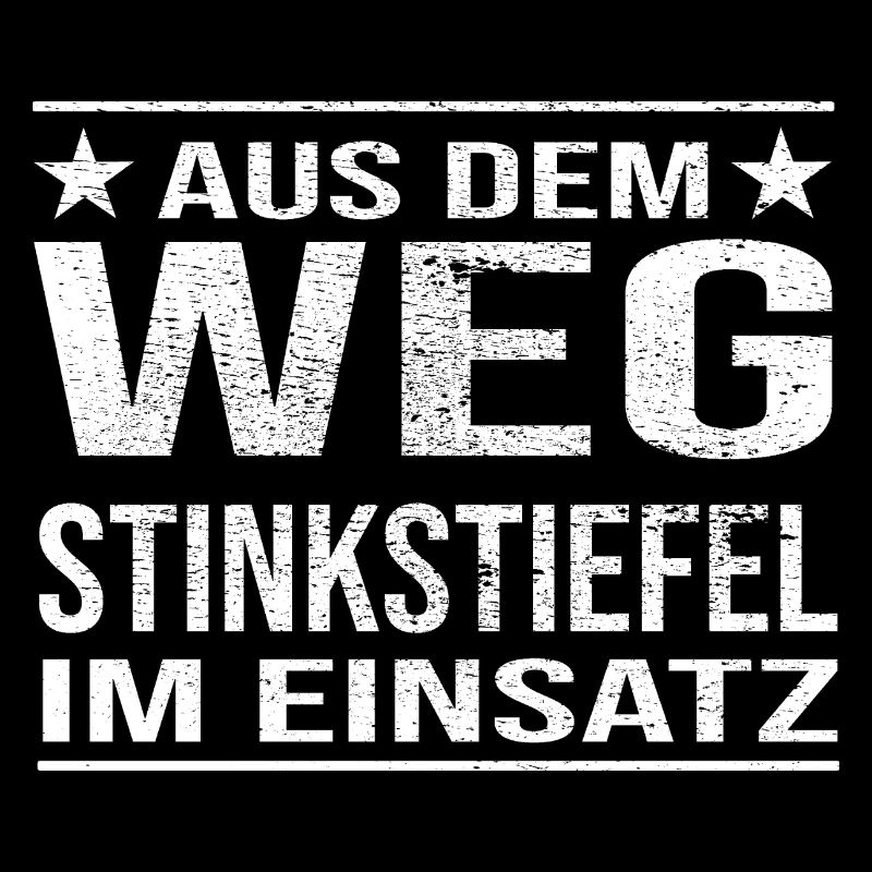 Aus dem Weg Stinkstiefel im Einsatz Design