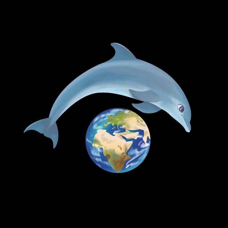 Let's protect the environment, dolphins and animals