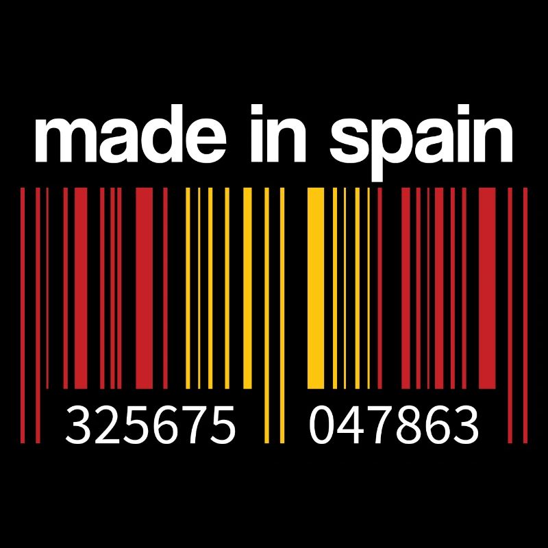 Spain Flag Barcode Made in Spain Spain