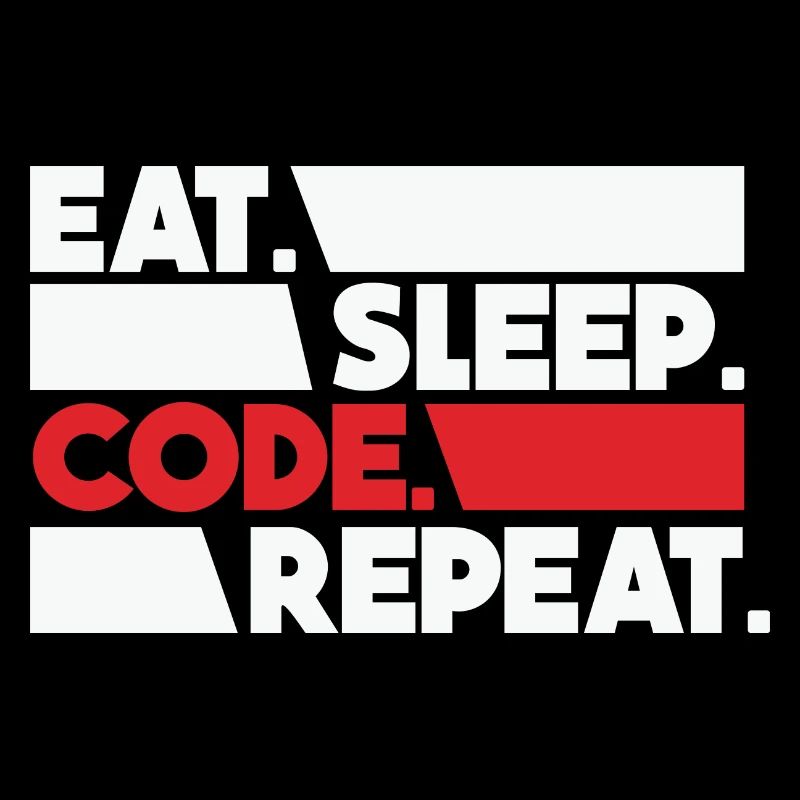 Eat Sleep Code Repeat Programmer Devloper