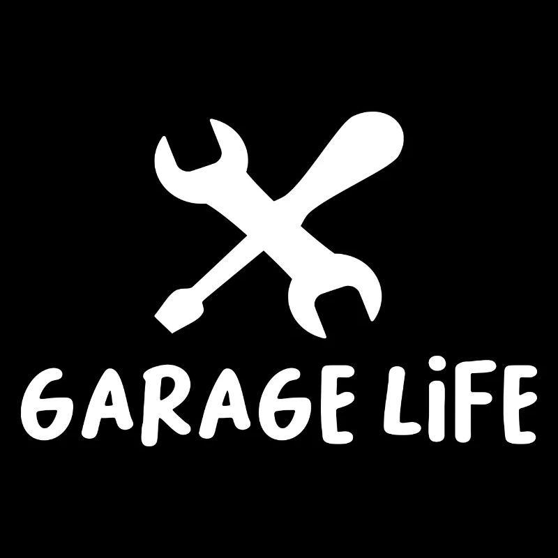 Garage Life Graphic Car Lover Mechanic Vehicle Tec