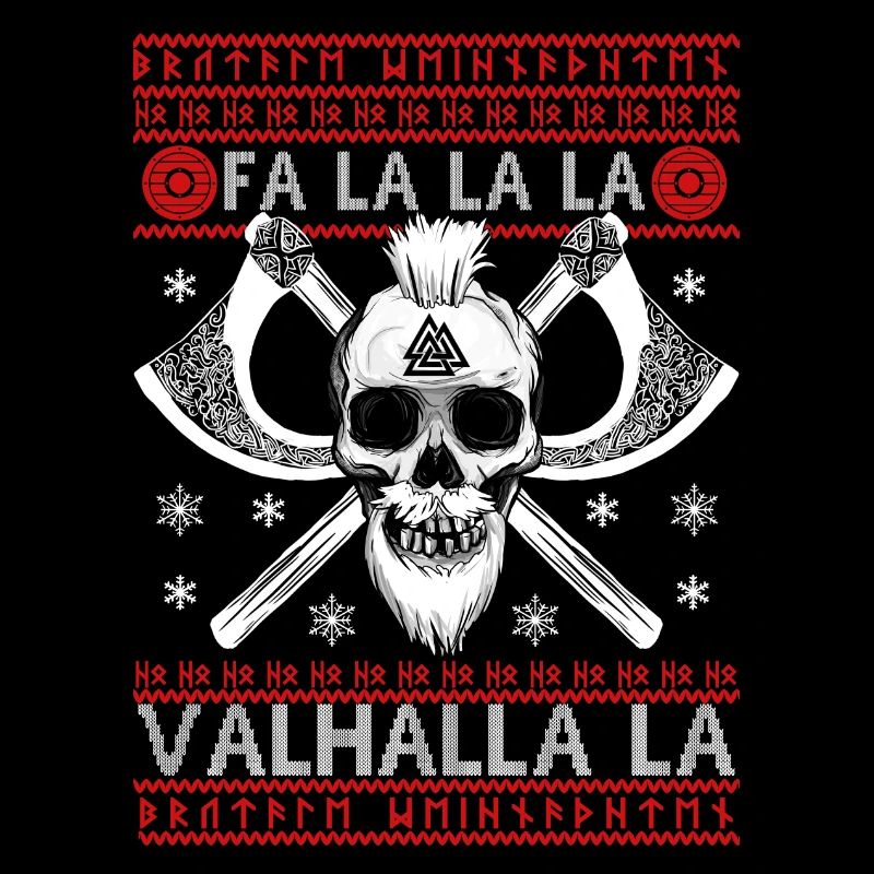 FALALALA VALHALLA LA - PULL VIKING UGLY XMAS