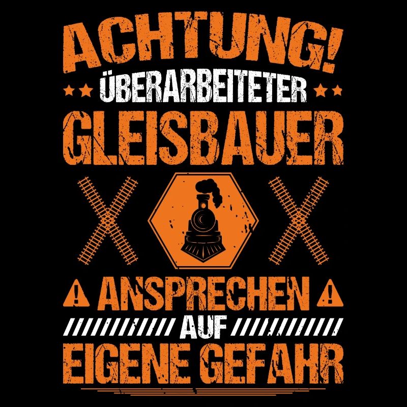 Gleisbauer Schienenarbeiter Gleisbau Geschenk