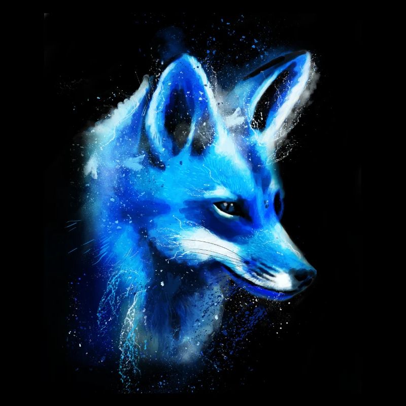 Renard dessiné à la main