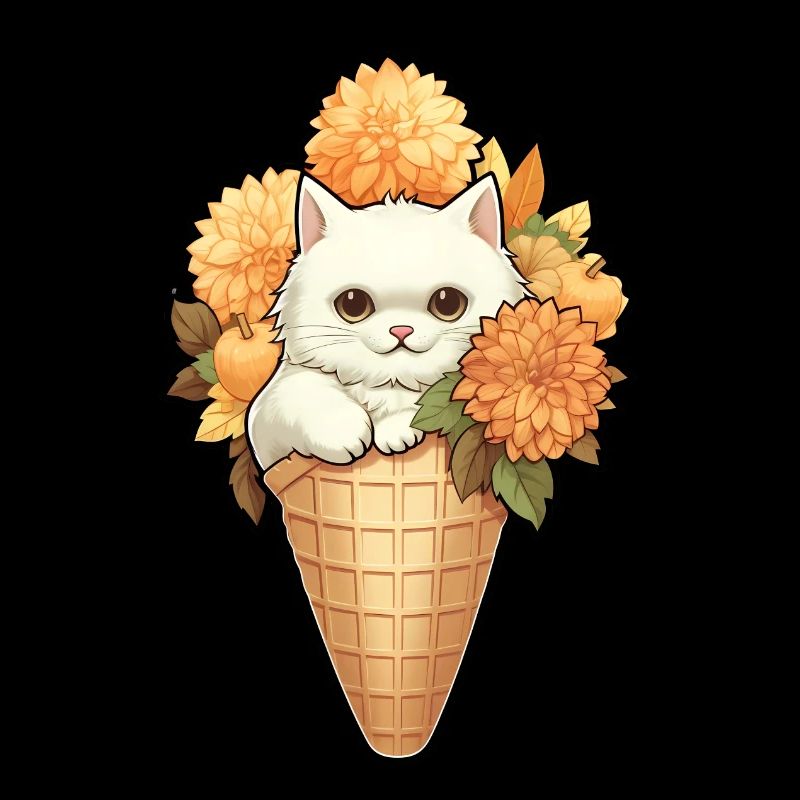 Eis Katze Blumen