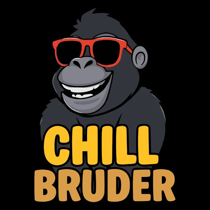 Gorille chill avec lunettes de soleil