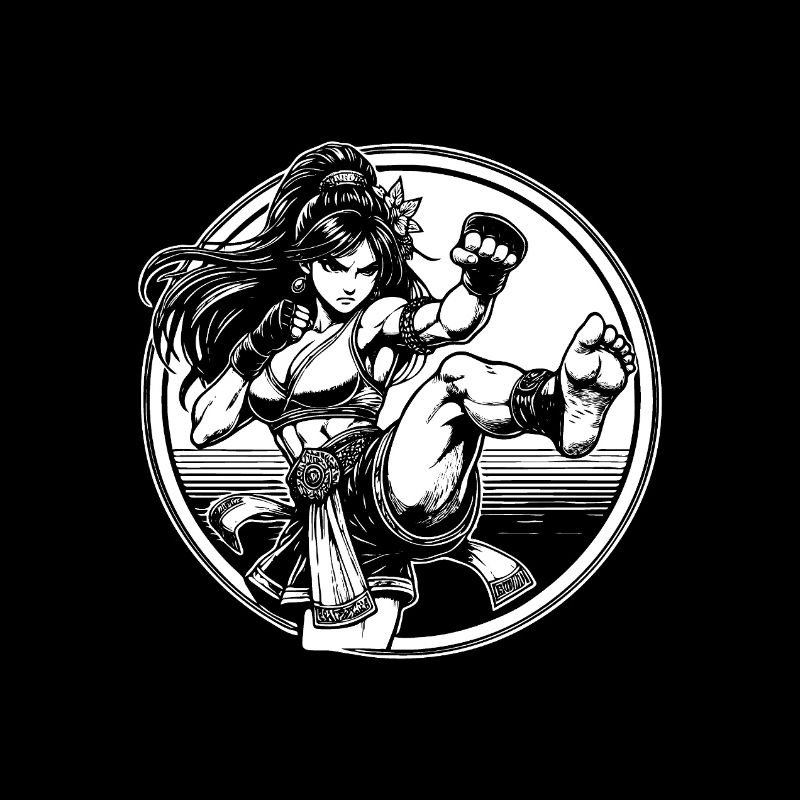 Cool Thai Boxer – Design for Strong Female Fighters