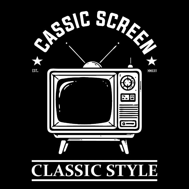 Design de téléviseur rétro - Style classique