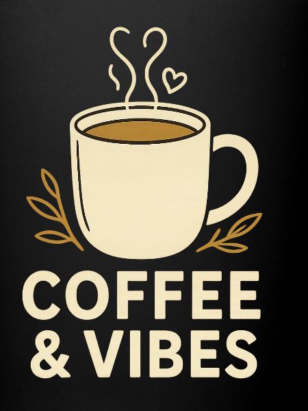 Coffee & Vibes Mug Illustration