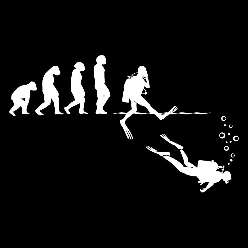 Evolution Graphic Diver Diving Scuba Diver Apnoe S