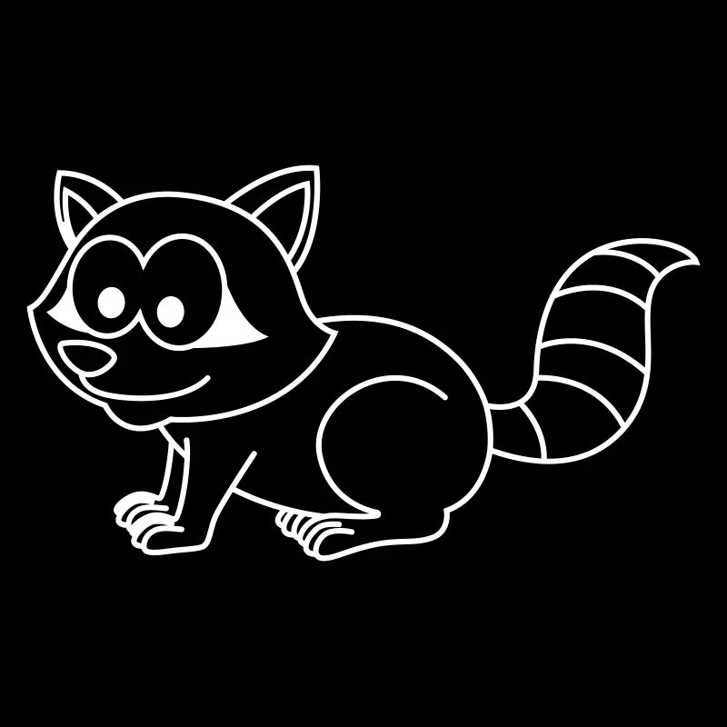 Waschbär Comic Tier