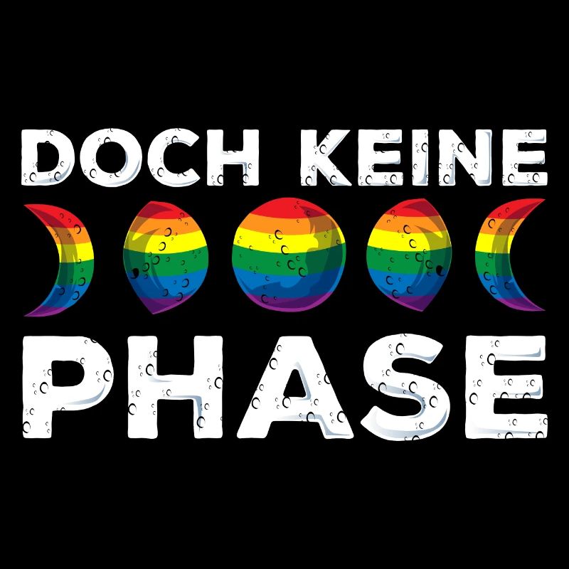 Mondphase Regenbogenflagge Pride Month Geschenk