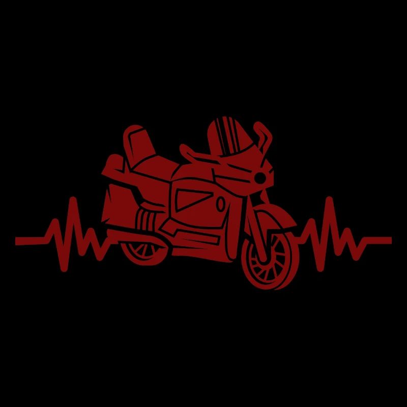 Heartbeat Motorrad - Motorroller Mofa Moped